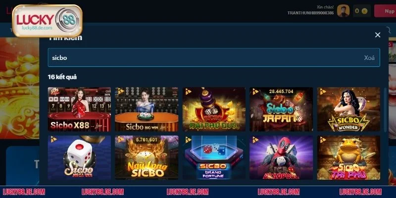 Sicbo có cơ hội thắng lớn luôn rộng mở cho thành viên